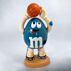 M&M Blue Basketball Player Candy Dispenser Mars Inc Vintage Collectible Figure